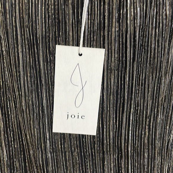 COPY - NWT Joie High Neck Smocked Metallic Sparkle Top - Picture 4 of 7